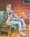 Mark Bisset. "Spoon". Oil on Canvas. 18" x 24". 2001.